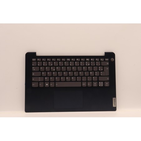 Lenovo 5CB1H72451 Palmrest Top Case con tastiera, Francese, blu scuro, Retroilluminazione, Lettore di impronte digitali