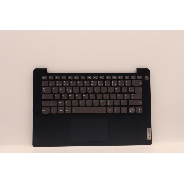 Lenovo 5CB1H72451 Palmrest Top Case con tastiera, Francese, blu scuro, Retroilluminazione, Lettore di impronte digitali
