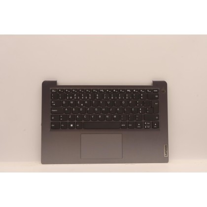 Lenovo 5CB1H72647 Palmrest Top Case con tastiera, Portoghese, grigio artico, Lettore di impronte digitali