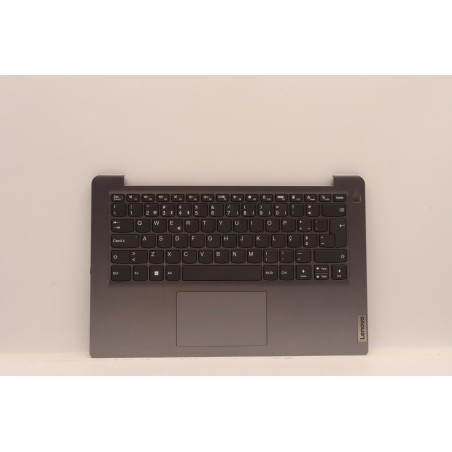 Lenovo 5CB1H72647 Palmrest Top Case con tastiera, Portoghese, grigio artico, Lettore di impronte digitali