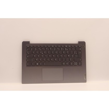 Lenovo 5CB1H72679 Palmrest Top Case con tastiera, Francese, grigio artico, Retroilluminazione, Lettore di impronte digitali