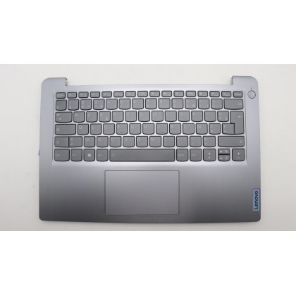 Lenovo 5CB1H72742 Palmrest Top Case con tastiera, Francese, grigio artico, Retroilluminazione, Senza lettore di impronte digital