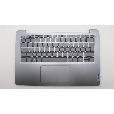 Lenovo 5CB1H72742 Palmrest Top Case con tastiera, Francese, grigio artico, Retroilluminazione, Senza lettore di impronte digital