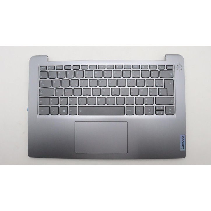 Lenovo 5CB1H72742 Palmrest Top Case con tastiera, Francese, grigio artico, Retroilluminazione, Senza lettore di impronte digital