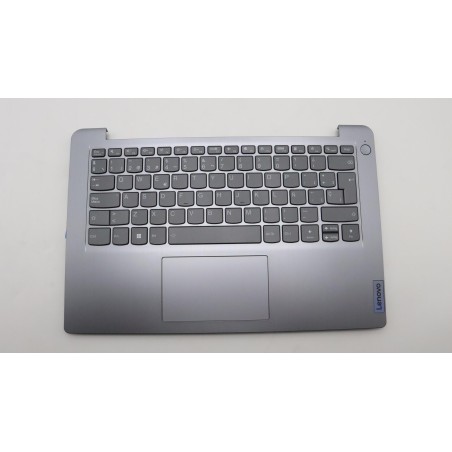 Lenovo 5CB1H72759 Palmrest Top Case con tastiera, Spagnolo, grigio artico, Retroilluminazione, Senza lettore di impronte digital