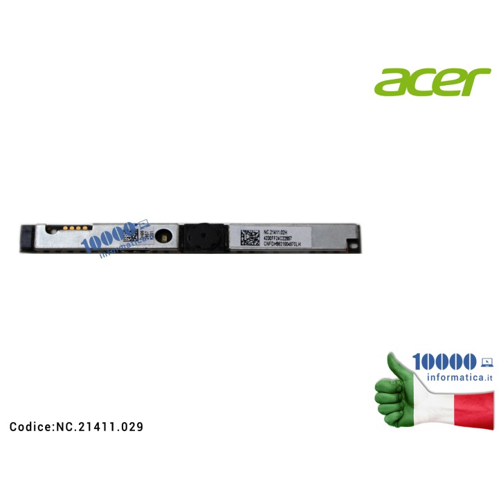 Webcam + Microfono ACER Aspire E5-721 E5-731 E5-571G ES1-311 V3-331 V3-371 V3-472 V3-572 VN7-571 VN7-591G Extensa 2509 2510 Trav