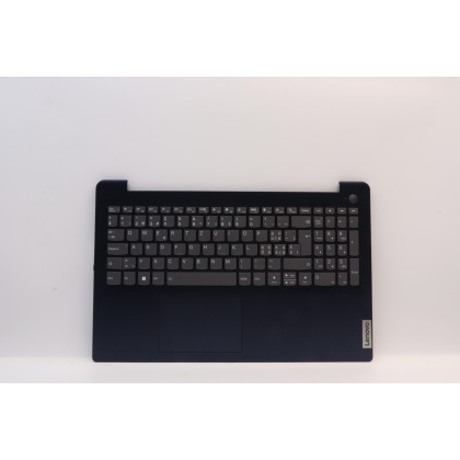 Lenovo 5CB1H77879 Palmrest Top Case con tastiera, Svizzera, blu scuro, Retroilluminazione, Lettore di impronte digitali