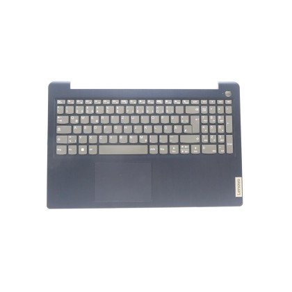 Lenovo 5CB1H77899 Palmrest Top Case con tastiera, Tedesco, Blu scuro, Impronta digitale