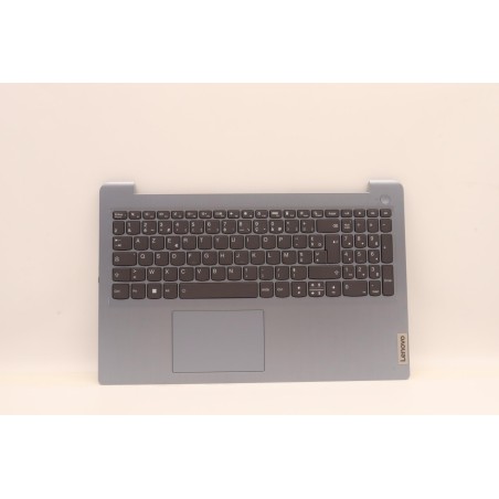 Lenovo 5CB1H78332 Palmrest Top Case con tastiera, Francese, Blu nebbia, Retroilluminazione, Senza lettore di impronte digitali