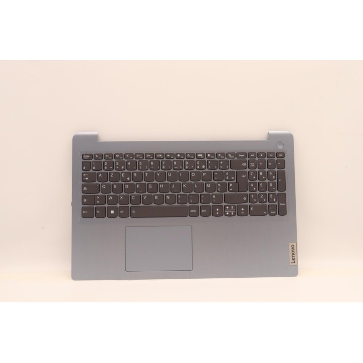 Lenovo 5CB1H78332 Palmrest Top Case con tastiera, Francese, Blu nebbia, Retroilluminazione, Senza lettore di impronte digitali