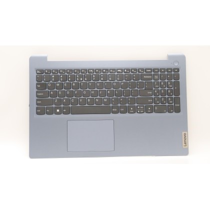 Lenovo 5CB1H78383 Palmrest Top Case con tastiera, Inglese (Stati Uniti/Europa), Blu nebbia, Senza_retroilluminazione, Senza lett