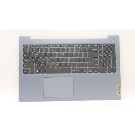 Lenovo 5CB1H78383 Palmrest Top Case con tastiera, Inglese (Stati Uniti/Europa), Blu nebbia, Senza_retroilluminazione, Senza lett