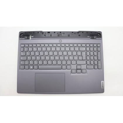 Lenovo 5CB1H78520 Palmrest Top Case con tastiera, Francese, grigio tempesta, Retroilluminazione RGB