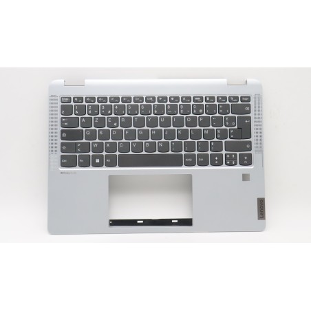 Lenovo 5CB1H79984 Palmrest Top Case con tastiera, Francese, Grigio nuvola