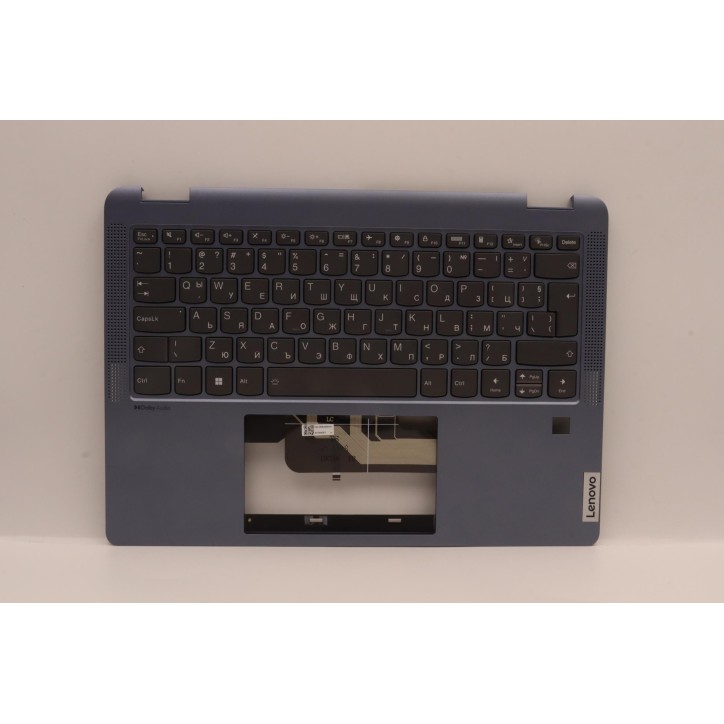 Lenovo 5CB1H80031 Palmrest Top Case con tastiera, Bulgaro, shadow Black, Retroilluminazione, UK