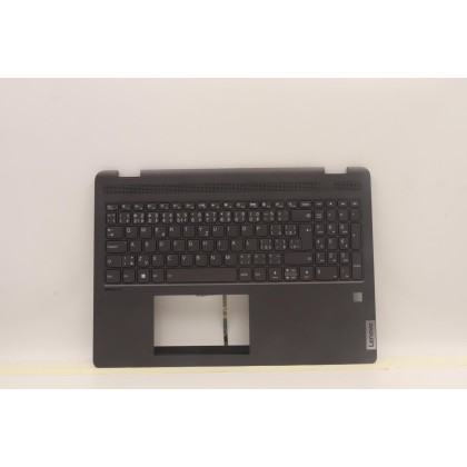Lenovo 5CB1H80101 Palmrest Top Case con tastiera, Ceco/Slovacco, grigio tempesta, UK