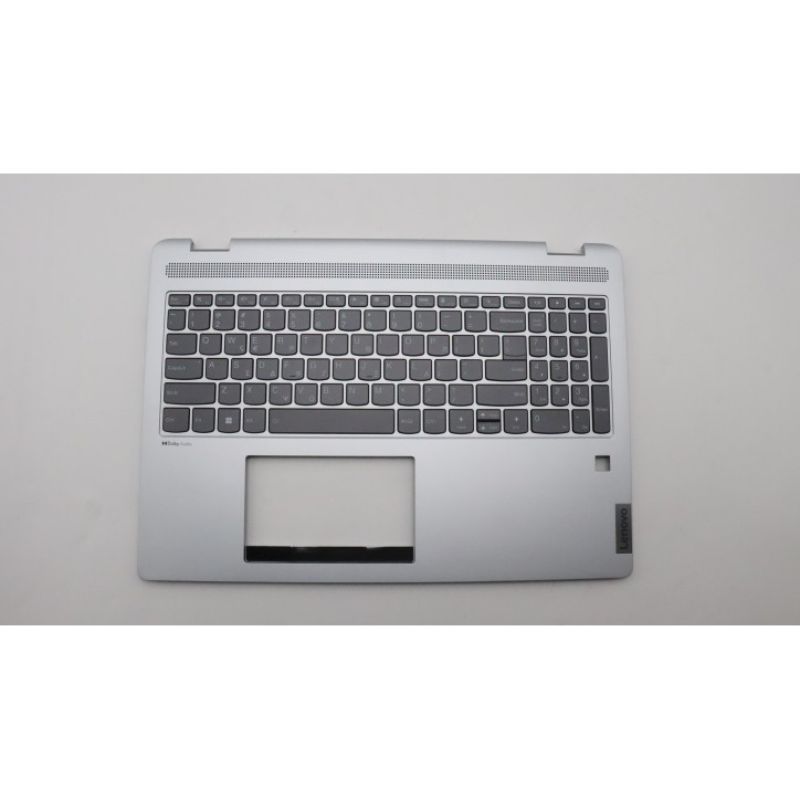 Lenovo 5CB1H80124 Palmrest Top Case con tastiera, Greco, Grigio nuvola