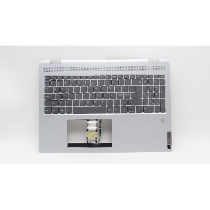 Lenovo 5CB1H80127 Palmrest Top Case con tastiera, Lingue scandinave, Grigio nuvola