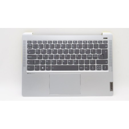 Lenovo 5CB1H81102 Palmrest Top Case con tastiera, Lingue scandinave, Grigio nuvola, Retroilluminazione