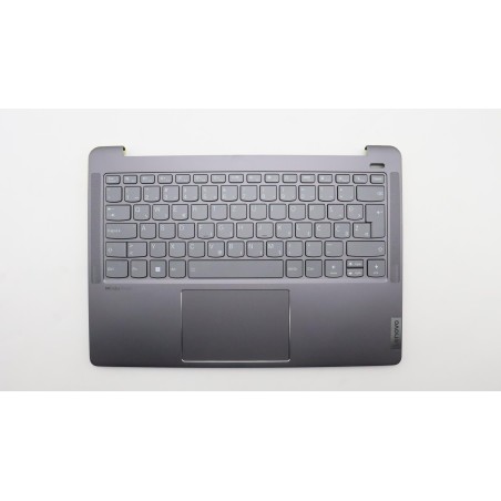 Lenovo 5CB1H82111 Palmrest Top Case con tastiera, Sloveno, grigio tempesta, Retroilluminazione