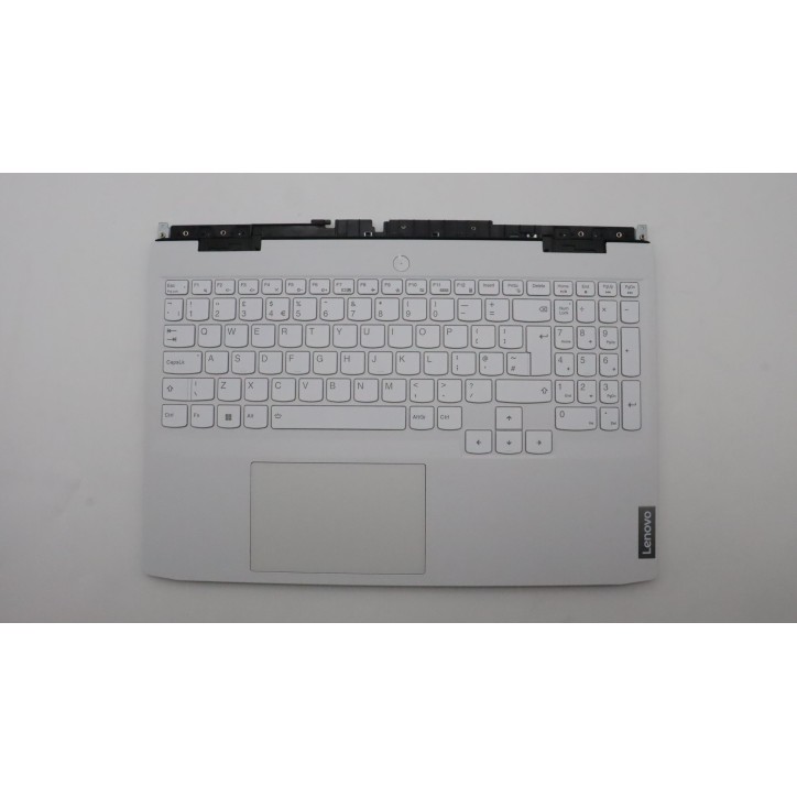 Lenovo 5CB1H89890 Palmrest Top Case con tastiera, Inglese Regno Unito, bianco