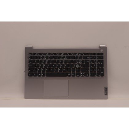 Lenovo 5CB1H92104 Palmrest Top Case con tastiera, Svizzera, Grigio nuvola, Senza lettore di impronte digitali