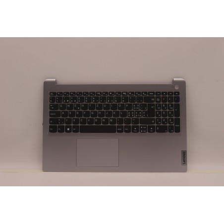Lenovo 5CB1H92104 Palmrest Top Case con tastiera, Svizzera, Grigio nuvola, Senza lettore di impronte digitali
