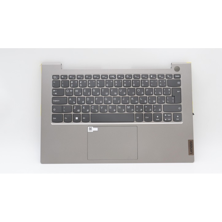 Lenovo 5CB1H92823 Palmrest Top Case con tastiera, Bulgaro, Grigio minerale, Senza retroilluminazione, UK