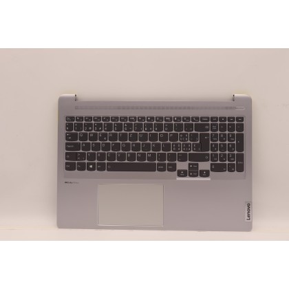 Lenovo 5CB1H95426 Palmrest Top Case con tastiera, Svizzera, Grigio nuvola, Retroilluminazione
