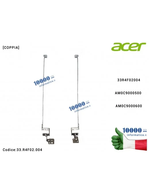 33.R4F02.004 Cerniere Hinges ACER Aspire 5551 5551A 5551G 5733 5742 5741 5741G 5741Z [COPPIA] AM0C9000500 AM0C9000600 33.R4F0...