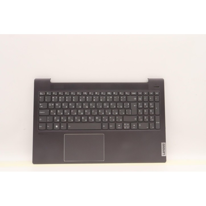 Lenovo 5CB1J01143 Palmrest Top Case con tastiera, Bulgaro, grigio tempesta, Retroilluminazione, Lettore di impronte digitali, UK