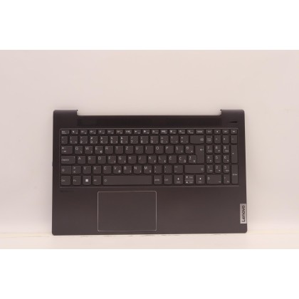 Lenovo 5CB1J01163 Palmrest Top Case con tastiera, Sloveno, Grigio ardesia, Retroilluminazione, Impronta digitale