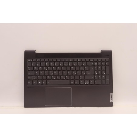 Lenovo 5CB1J01163 Palmrest Top Case con tastiera, Sloveno, Grigio ardesia, Retroilluminazione, Impronta digitale