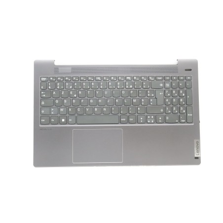 Lenovo 5CB1J01211 Palmrest Top Case con tastiera, Francese, Grigio tempesta, Impronta digitale