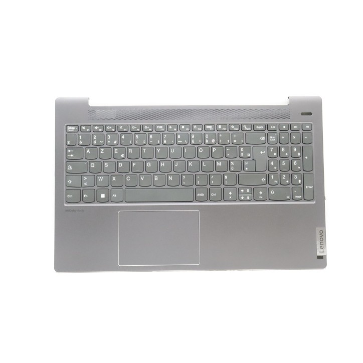 Lenovo 5CB1J01211 Palmrest Top Case con tastiera, Francese, Grigio tempesta, Impronta digitale