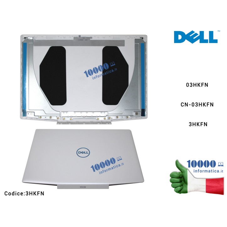 Cover LCD DELL G3 15 3590 3500 (BIANCA/LOGO BLU) 03HKFN CN-03HKFN 3HKFN 460.0H70Q.0001
