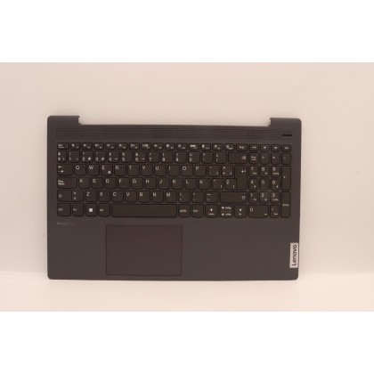 Lenovo 5CB1J01259 Palmrest Top Case con tastiera, Spagnolo, grigio tempesta, Lettore di impronte digitali