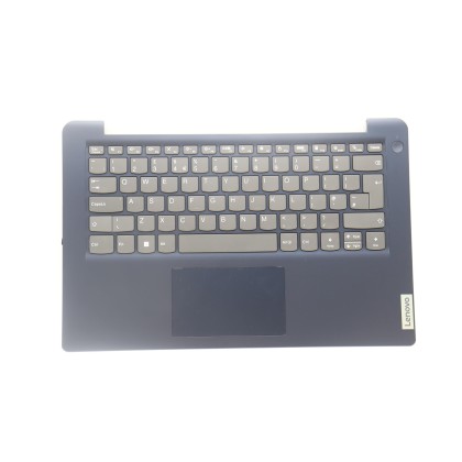 Lenovo 5CB1J01704 Palmrest Top Case con tastiera, Inglese Regno Unito, Blu scuro, Senza_lettore di impronte digitali