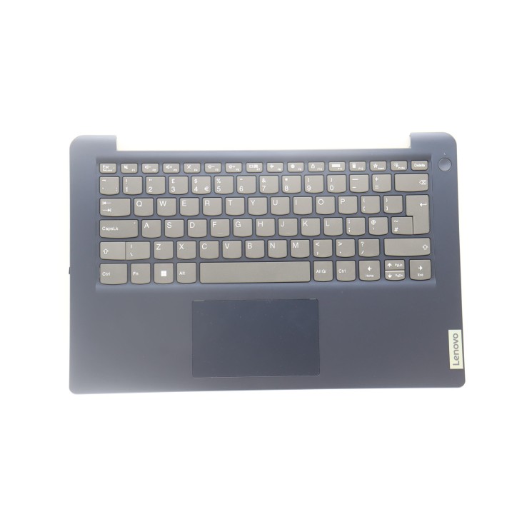 Lenovo 5CB1J01704 Palmrest Top Case con tastiera, Inglese Regno Unito, Blu scuro, Senza_lettore di impronte digitali