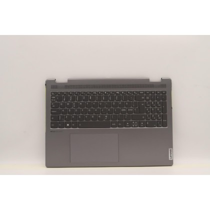 Lenovo 5CB1J01871 Palmrest Top Case con tastiera, Lingue scandinave, grigio artico, Senza lettore di impronte digitali