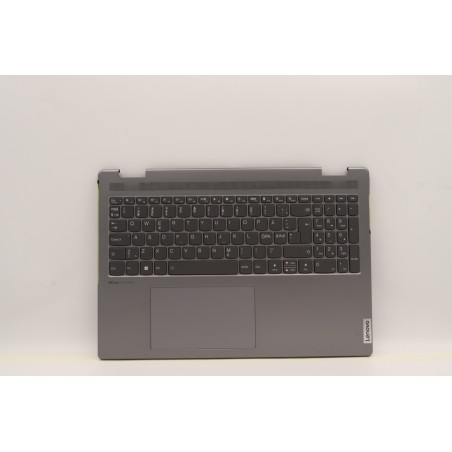 Lenovo 5CB1J01871 Palmrest Top Case con tastiera, Lingue scandinave, grigio artico, Senza lettore di impronte digitali