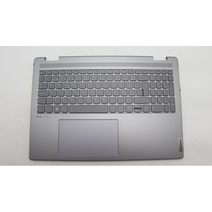 Lenovo 5CB1J01872 Palmrest Top Case con tastiera, Portoghese, grigio artico, Senza lettore di impronte digitali