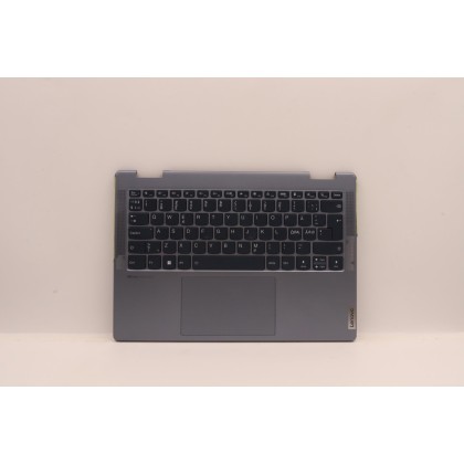 Lenovo 5CB1J02439 Palmrest Top Case con tastiera, Lingue scandinave, Blu pietra, Senza lettore di impronte digitali