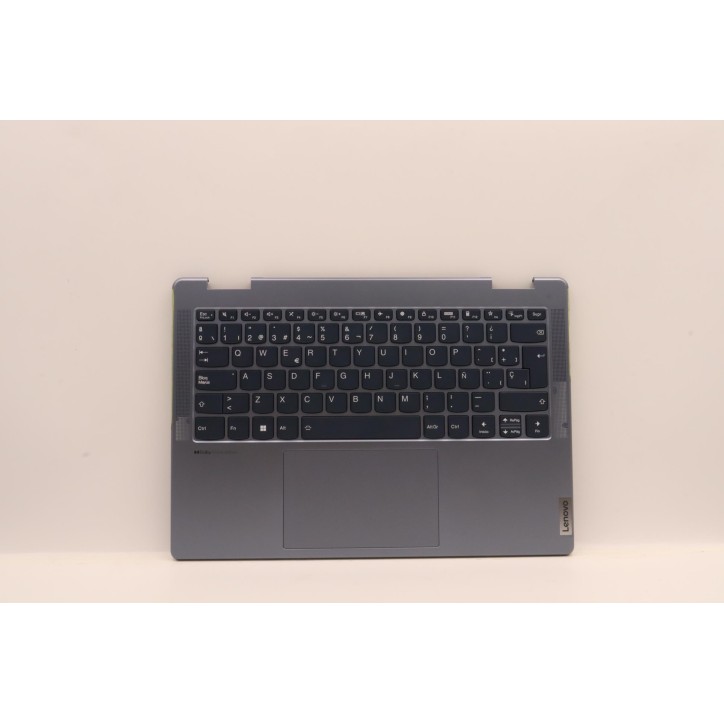 Lenovo 5CB1J02443 Palmrest Top Case con tastiera, Spagnolo, Blu pietra, Senza lettore di impronte digitali