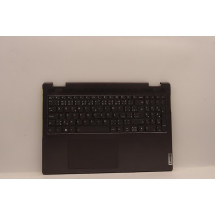 Lenovo 5CB1J04020 Palmrest Top Case con tastiera, Ceco/Slovacco, grigio tempesta, Senza lettore di impronte digitali, UK