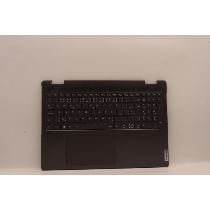 Lenovo 5CB1J04020 Palmrest Top Case con tastiera, Ceco/Slovacco, grigio tempesta, Senza lettore di impronte digitali, UK