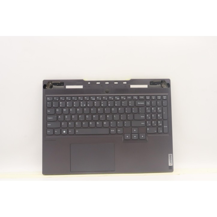 Lenovo 5CB1J04382 Palmrest Top Case con tastiera, Inglese (Stati Uniti/Europa), grigio tempesta, Retroilluminazione bianca