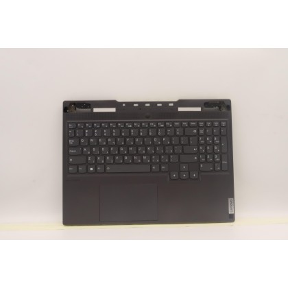 Lenovo 5CB1J04389 Palmrest Top Case con tastiera, Ebraico, grigio tempesta, Retroilluminazione bianca