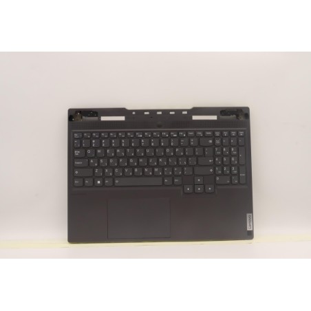 Lenovo 5CB1J04389 Palmrest Top Case con tastiera, Ebraico, grigio tempesta, Retroilluminazione bianca
