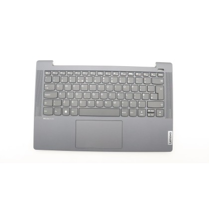 Lenovo 5CB1J04848 Palmrest Top Case con tastiera, Inglese Regno Unito, grigio tempesta, Senza_retroilluminazione, Lettore di imp